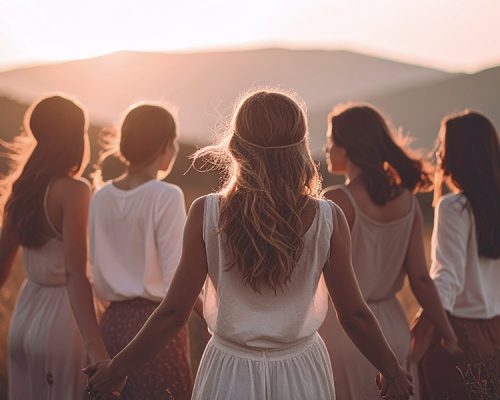 Group of girls in the outdoors.