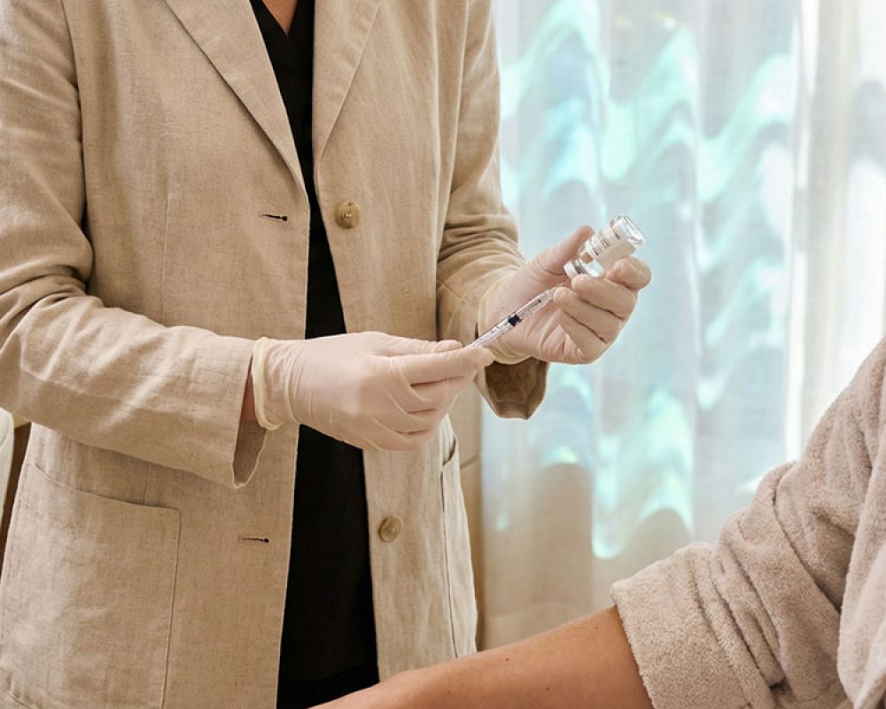 A Menovivre doctor discussing a personalized peptide therapy plan with a patient.