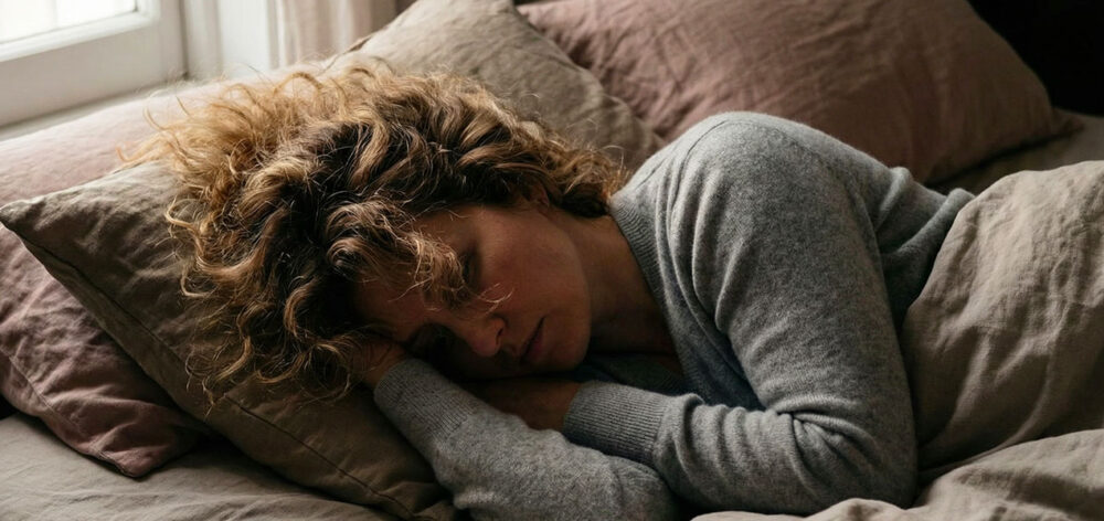 Woman resting in bed feeling fatigued despite normal blood test results, highlighting hidden hormonal and metabolic imbalances.