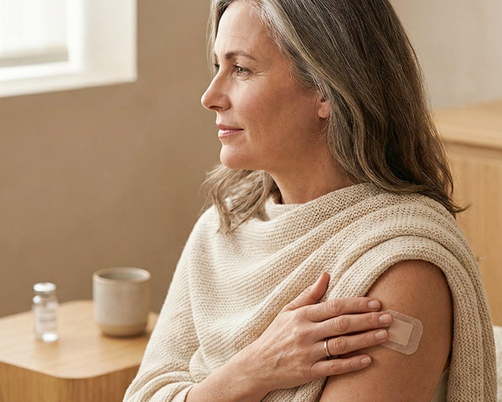 Midlife woman using peptide therapy for restoring desire and energy – Menovivre.